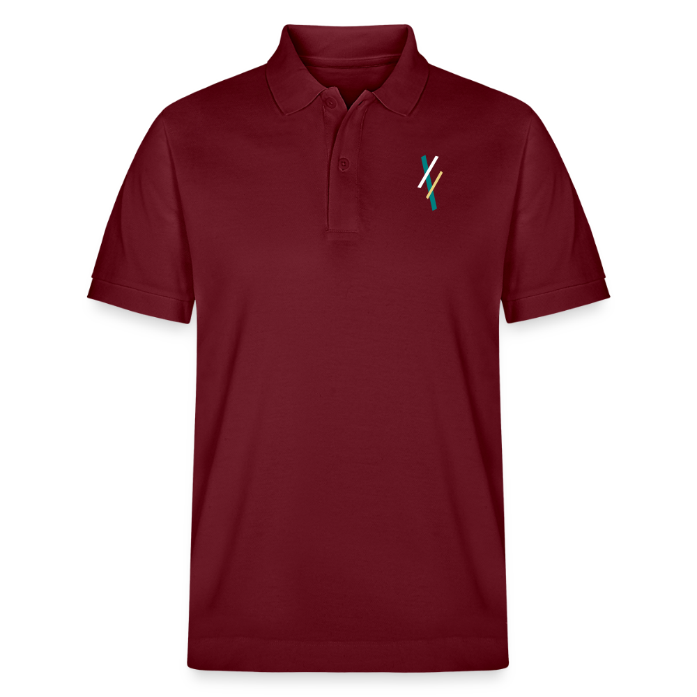 Unisex Organic Polo Shirt - burgundy
