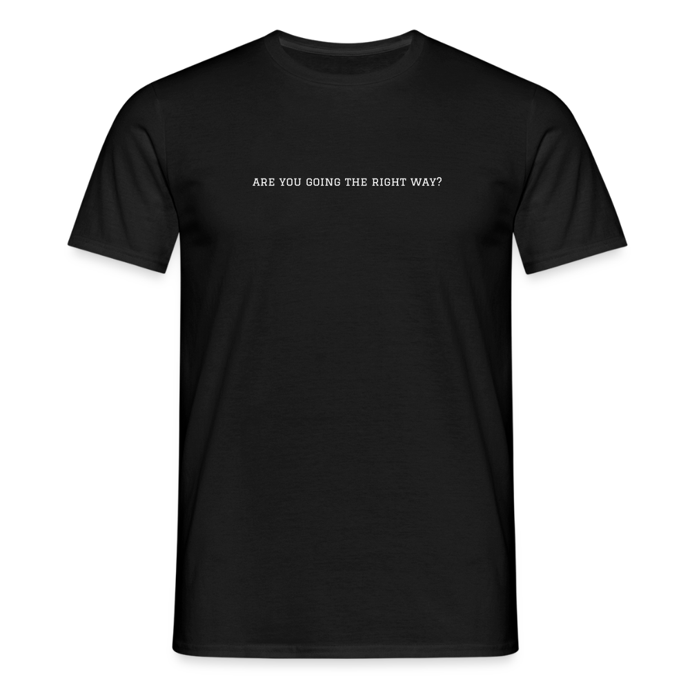 T shirt the right path - black
