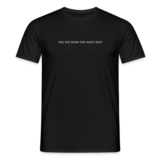 T shirt the right path - black