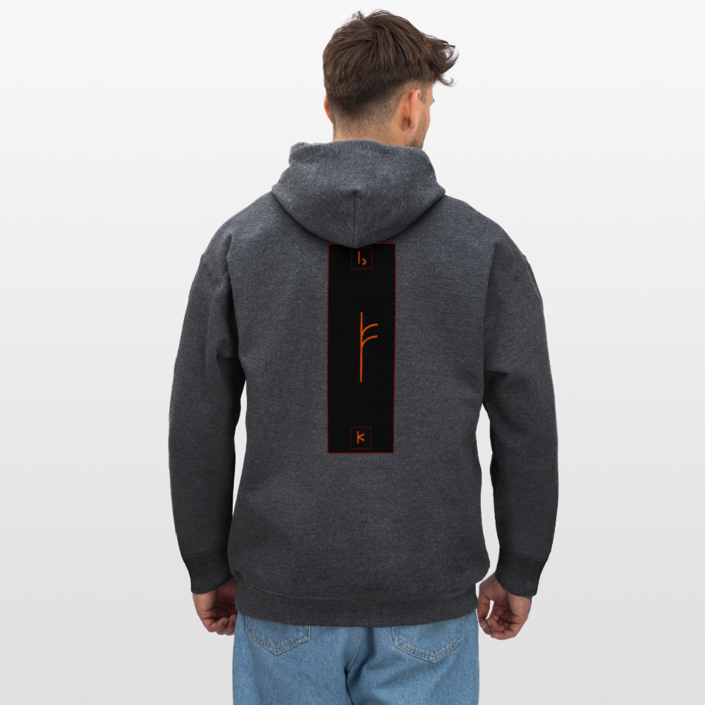 Unisex Zestyles®  Hoodie Runes - dark heather grey